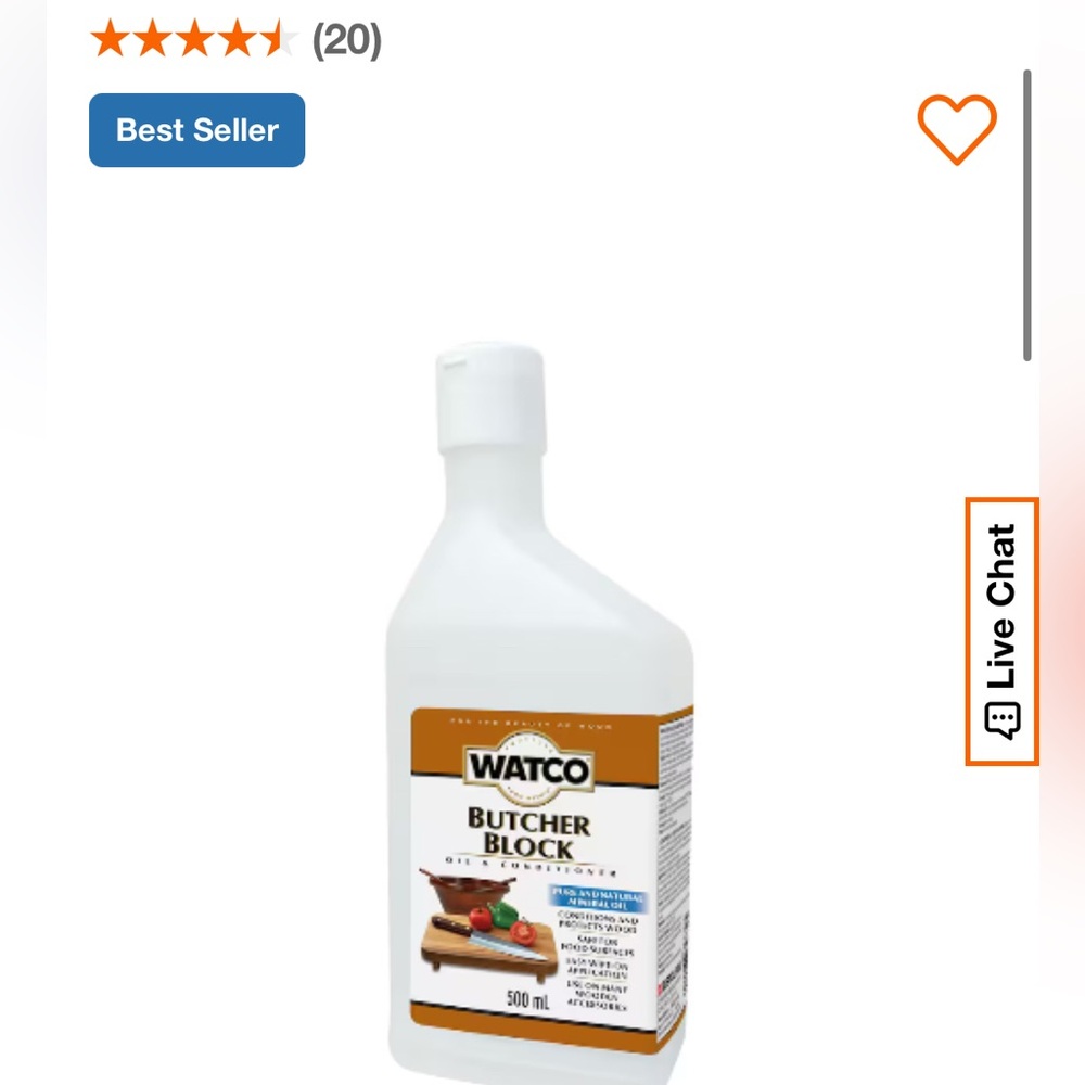 Butcher/ Watso Block Oil - White